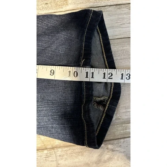 Disney Princess Bermuda Denim Dark Wash Mid Rise Jean Shorts Ariel Size 12 - Picture 8 of 8